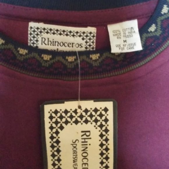 Wine Colored Cotton Sweater - Picture 2 of 2